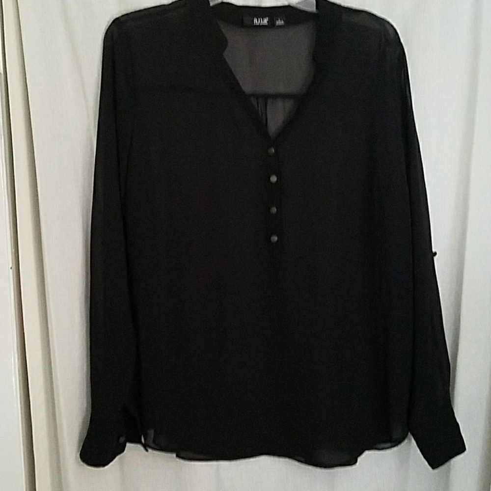 Black Sheer Blouse